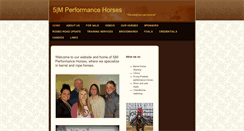 Desktop Screenshot of 5mperformancehorses.com