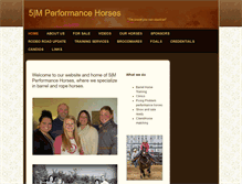 Tablet Screenshot of 5mperformancehorses.com